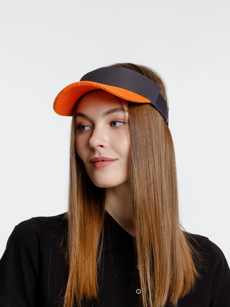 Козырек Grand Slam, темно-серый с оранжевым — изображение 8
