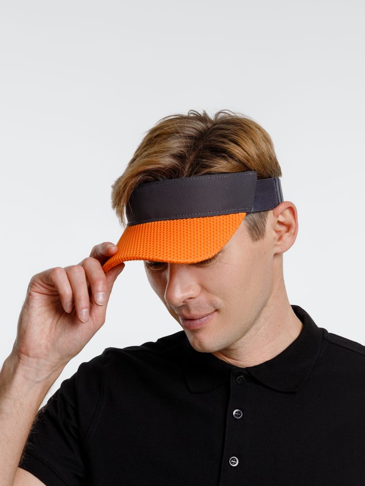 Козырек Grand Slam, темно-серый с оранжевым — изображение 10