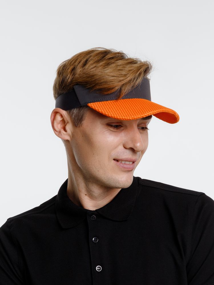 Козырек Grand Slam, темно-серый с оранжевым — изображение 11