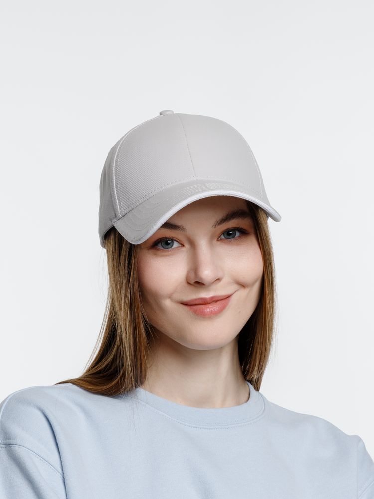 Бейсболка Spiker, серая с белым — изображение 10