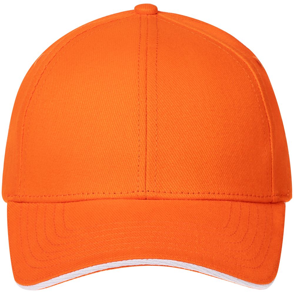Бейсболка Spiker, оранжевая с белым — изображение 4