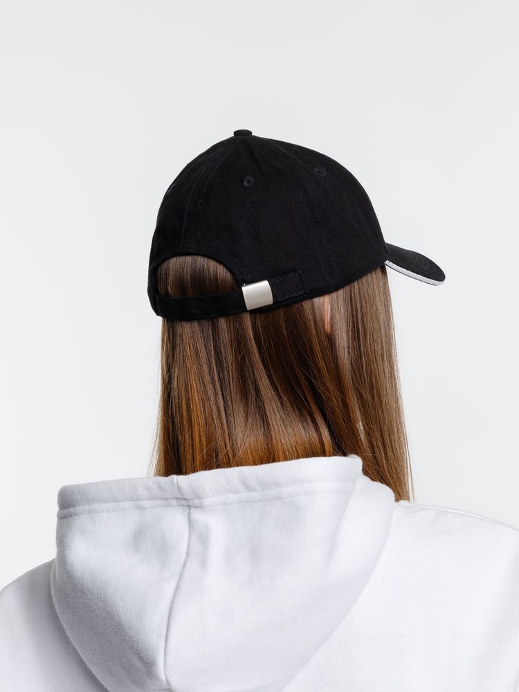 Бейсболка Spiker, черная с белым — изображение 12