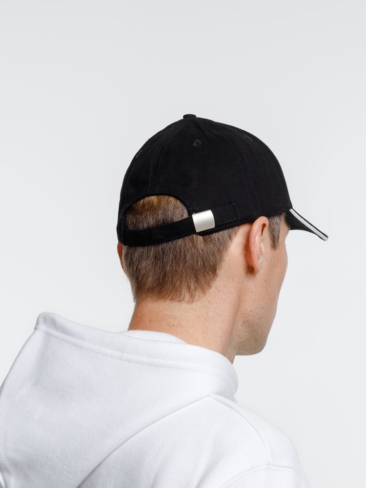 Бейсболка Spiker, черная с белым — изображение 9