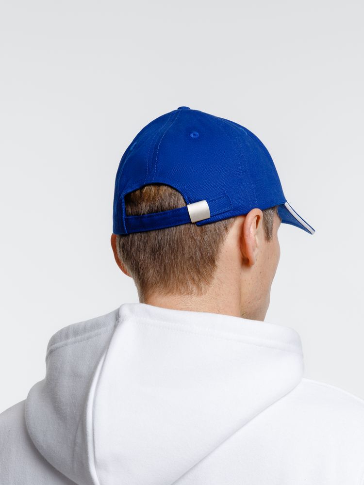 Бейсболка Spiker, ярко-синяя с белым — изображение 9