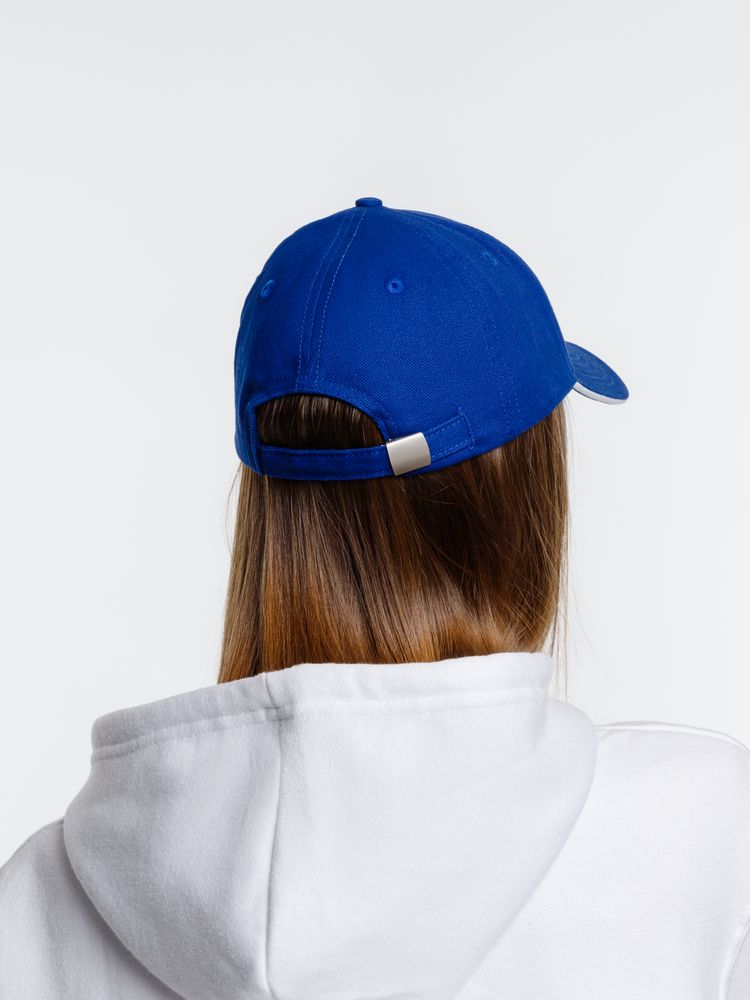 Бейсболка Spiker, ярко-синяя с белым — изображение 12