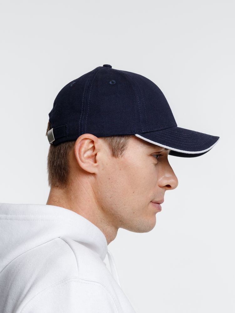 Бейсболка Spiker, темно-синяя с белым — изображение 10