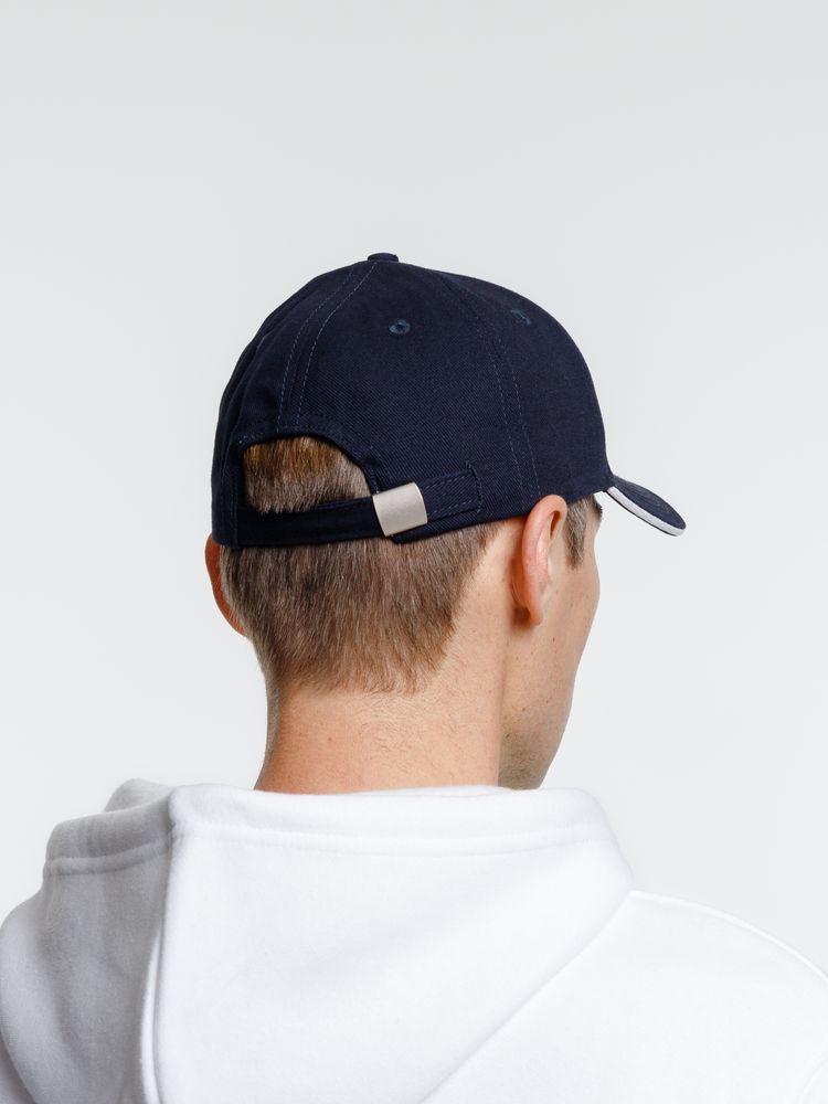 Бейсболка Spiker, темно-синяя с белым — изображение 11