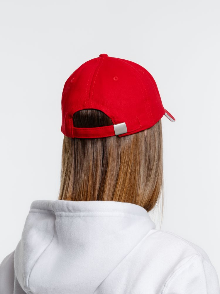 Бейсболка Spiker, красная с белым — изображение 11