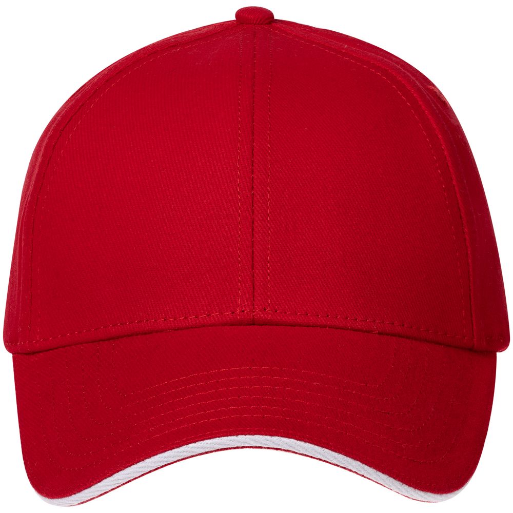 Бейсболка Spiker, красная с белым — изображение 4