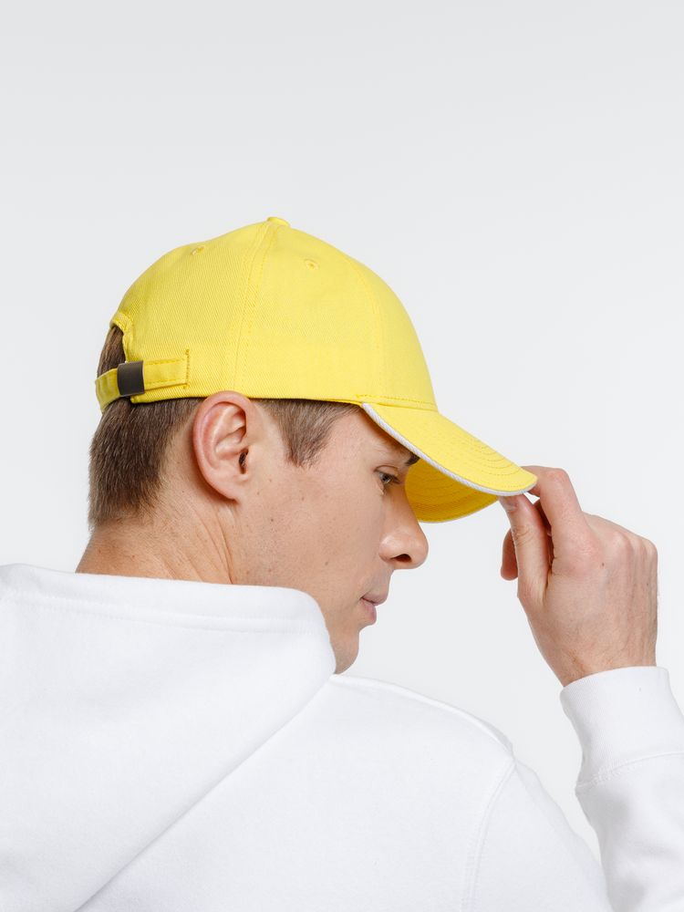 Бейсболка Spiker, желтая с белым — изображение 8