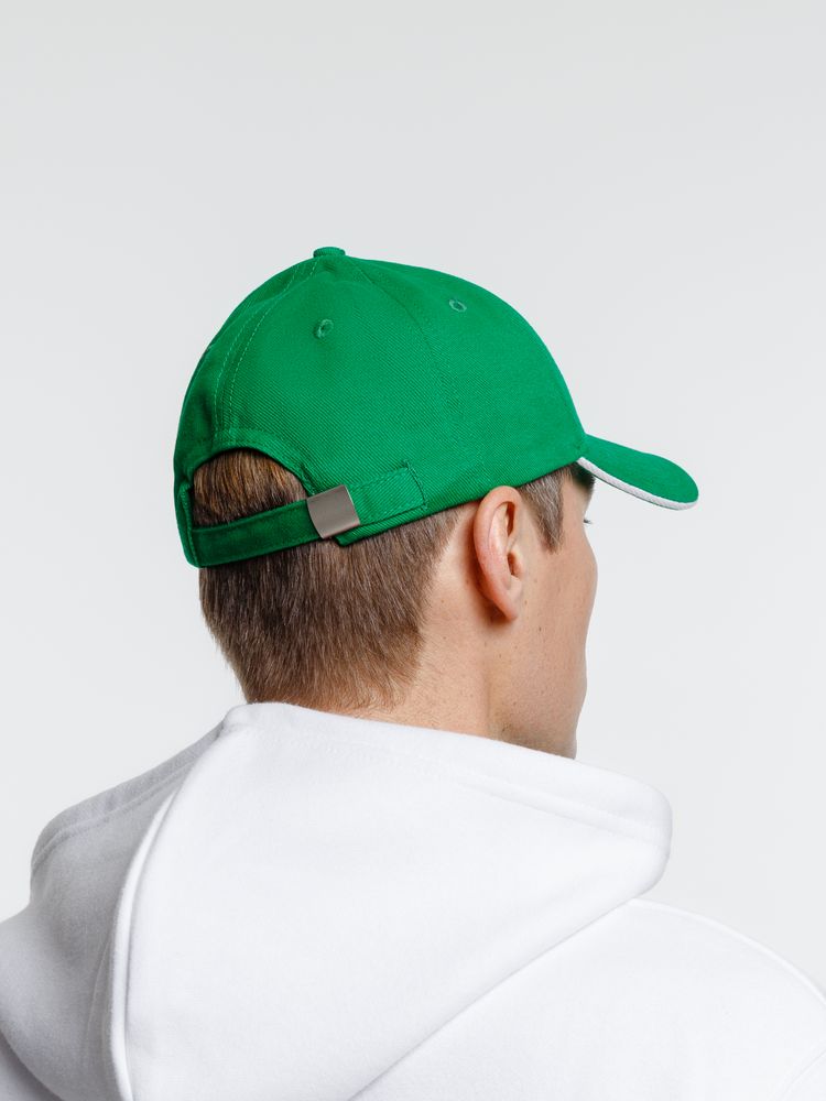 Бейсболка Spiker, зеленая с белым — изображение 12