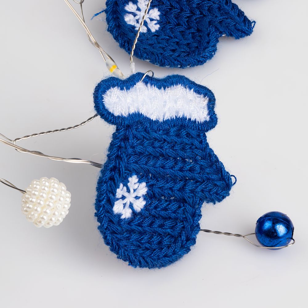 Гирлянда Merry Mittens, синяя — изображение 5