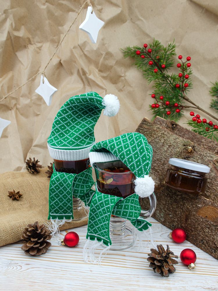 Шарфик на игрушку Dress Cup, зеленый — изображение 4