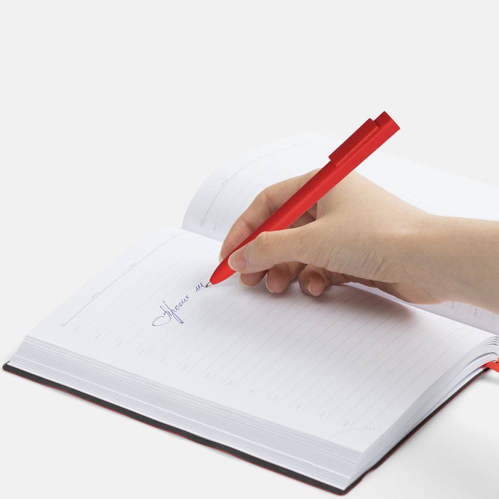 Ручка шариковая Swiper SQ Soft Touch, красная — изображение 5