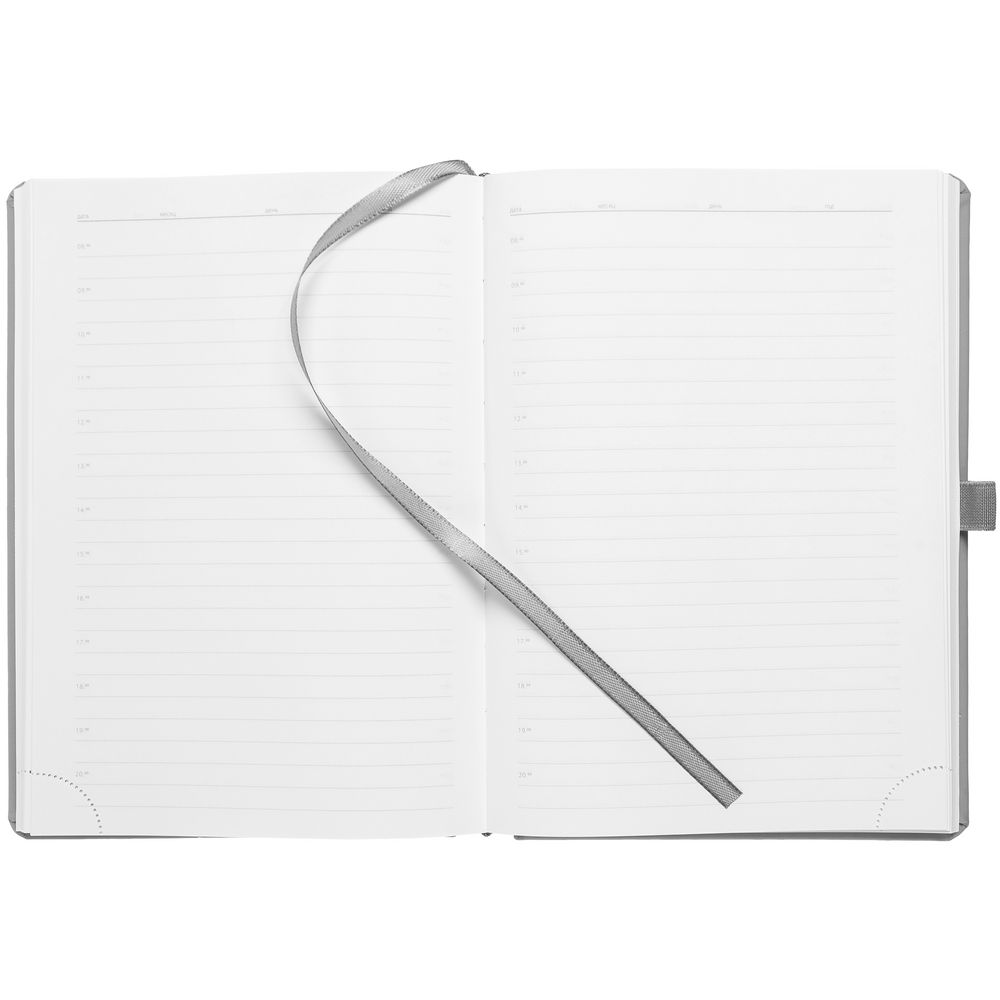 Ежедневник Favor Metal, недатированный, серый — изображение 7