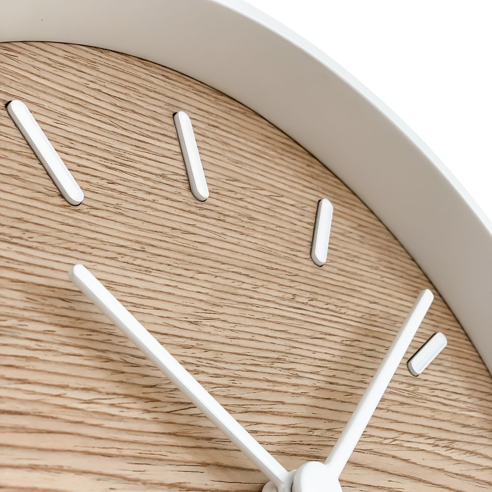 Часы настенные Kudo, беленый дуб — изображение 5