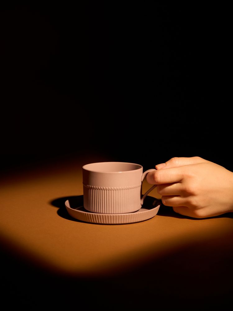 Чайная пара Pastello Moderno, розовая — изображение 11