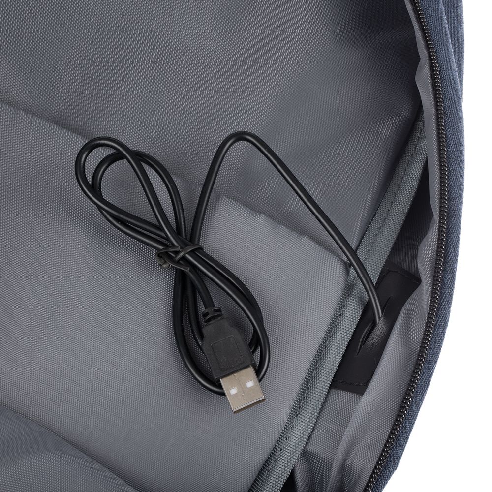 Рюкзак для ноутбука Conttori, синий меланж — изображение 13