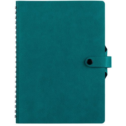Ежедневник Strep Front на заказ, недатированный, бирюзовый