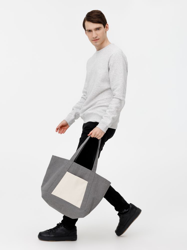 Шопер Shophop, серый с неокрашенным — изображение 9