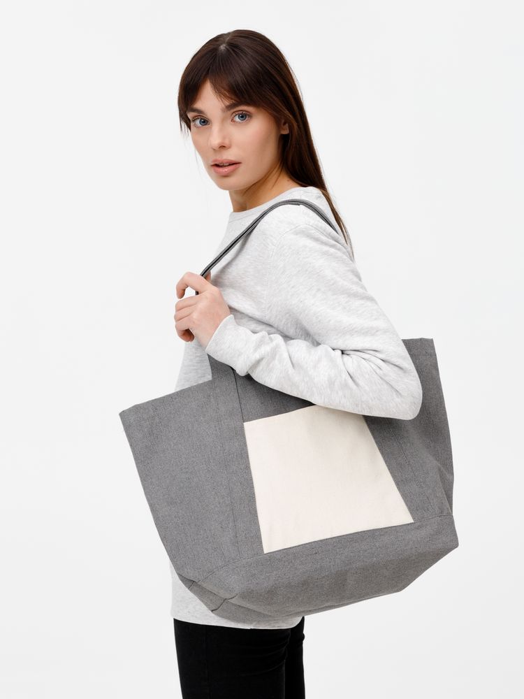 Шопер Shophop, серый с неокрашенным — изображение 11