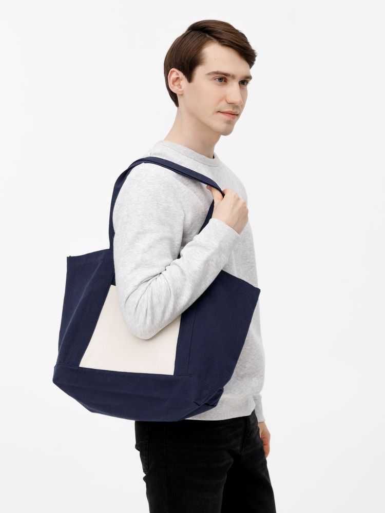 Шопер Shophop, синий с неокрашенным — изображение 11