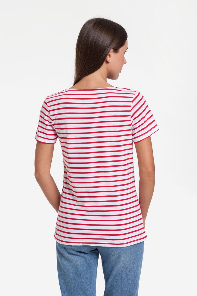 Футболка женская Grand Granat New, белая с красным — изображение 6