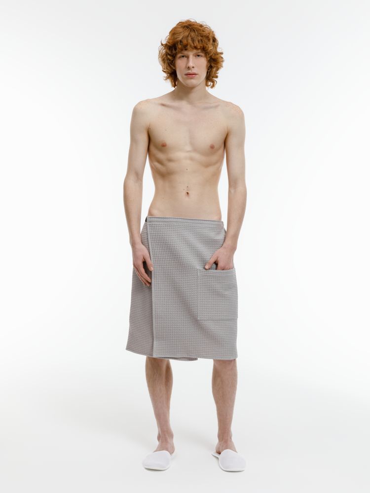 Банный набор Great Heat Therapy, мужской, светло-серый — изображение 6