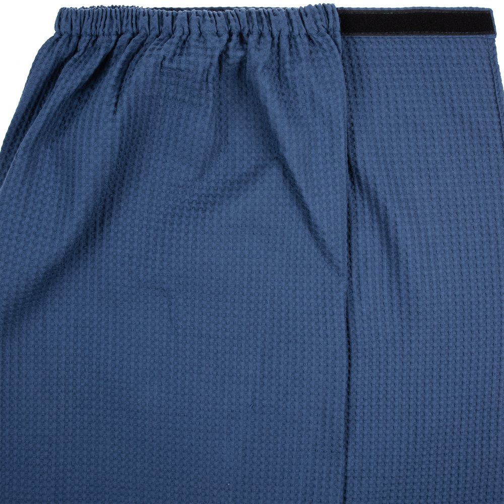 Килт вафельный мужской Onsen, темно-синий, единый размер — изображение 4