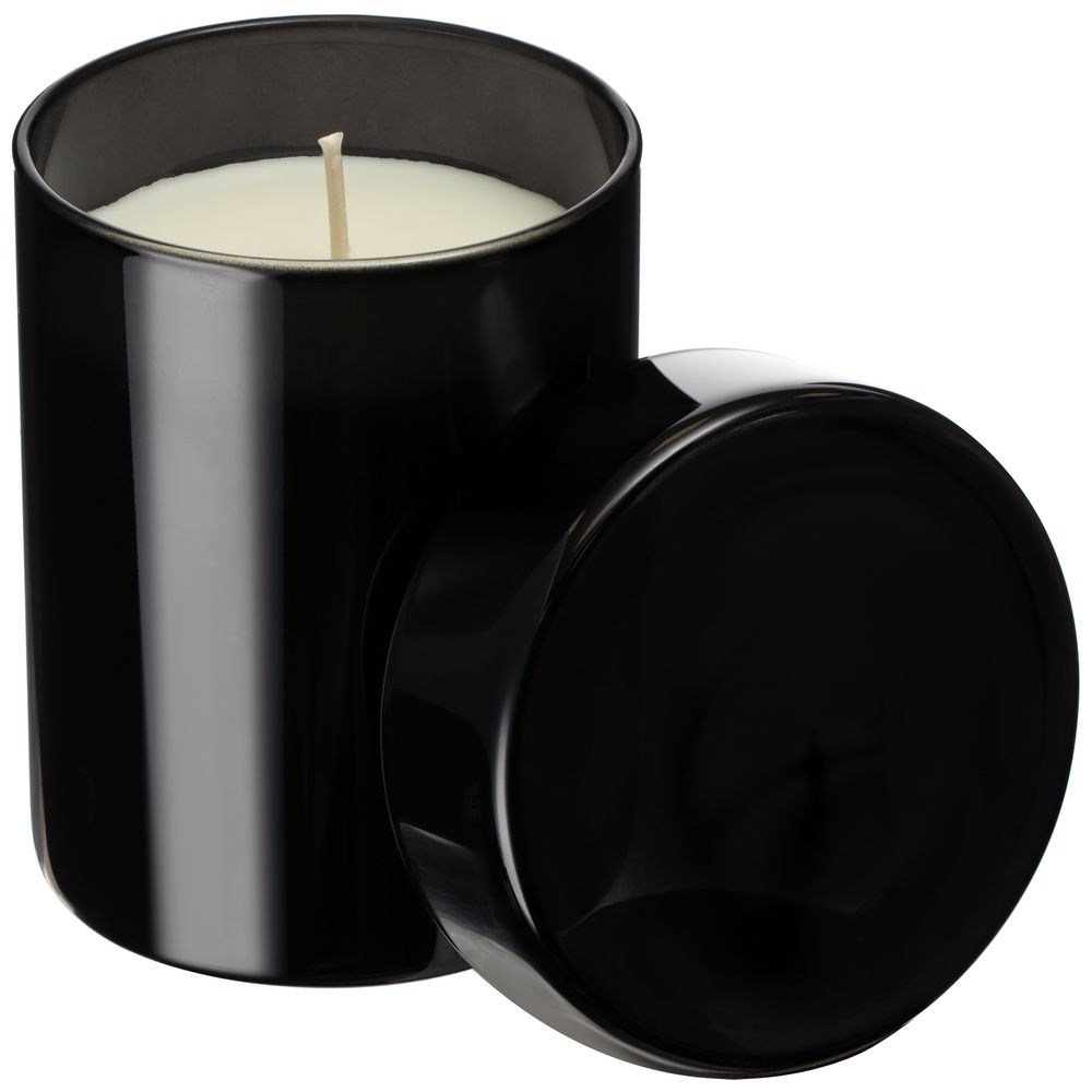 Ароматическая свеча Flikka, сандал и амбра, черная — изображение 2