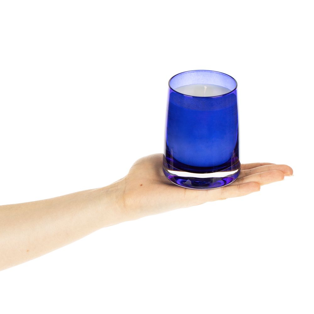 Ароматическая свеча Fragnola, пряная древесина и кардамон, темно-синяя — изображение 3