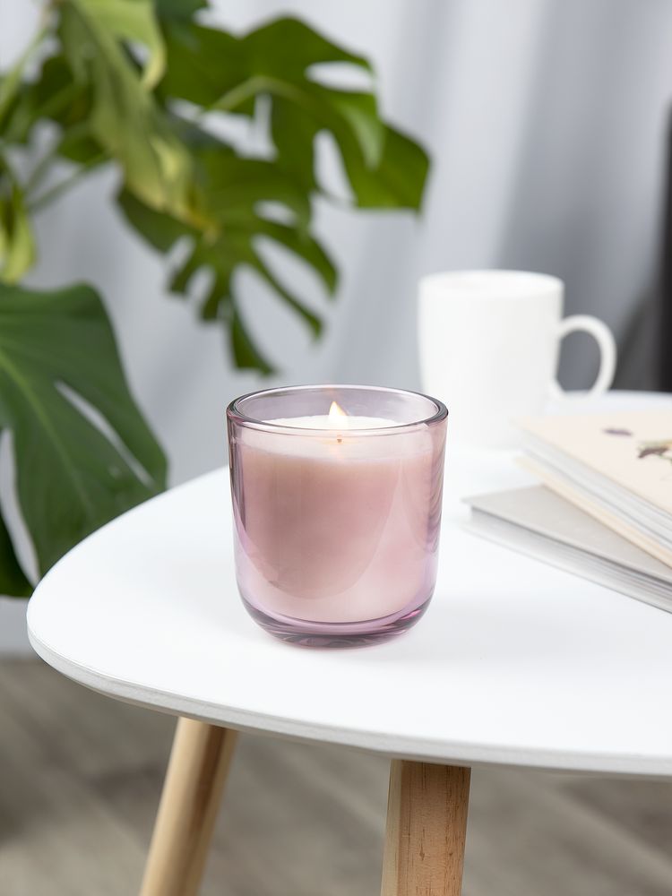 Ароматическая свеча Vitral, красный апельсин и базилик, фиолетовая — изображение 6