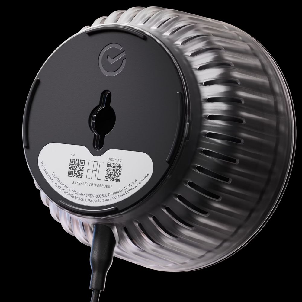 Умная колонка SberBoom Mini 2, черная — изображение 5