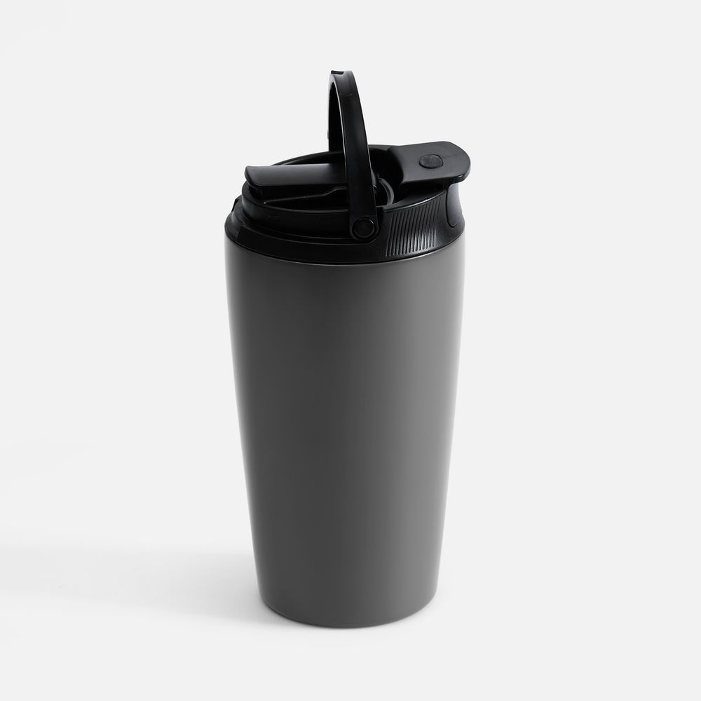Термостакан с двумя поильниками Duetta, серый — изображение 4