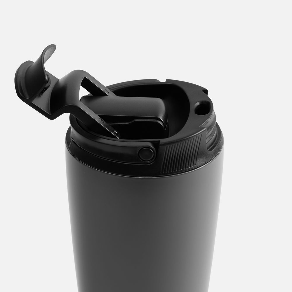 Термостакан с двумя поильниками Duetta, серый — изображение 5