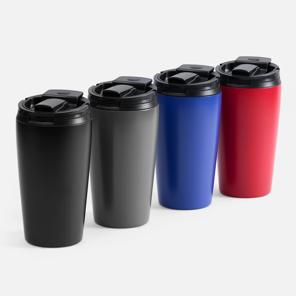 Термостакан с двумя поильниками Duetta, серый — изображение 9