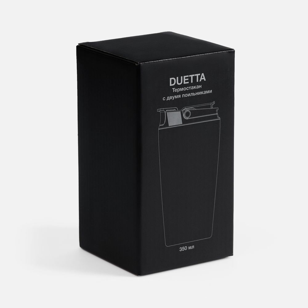 Термостакан с двумя поильниками Duetta, черный — изображение 10