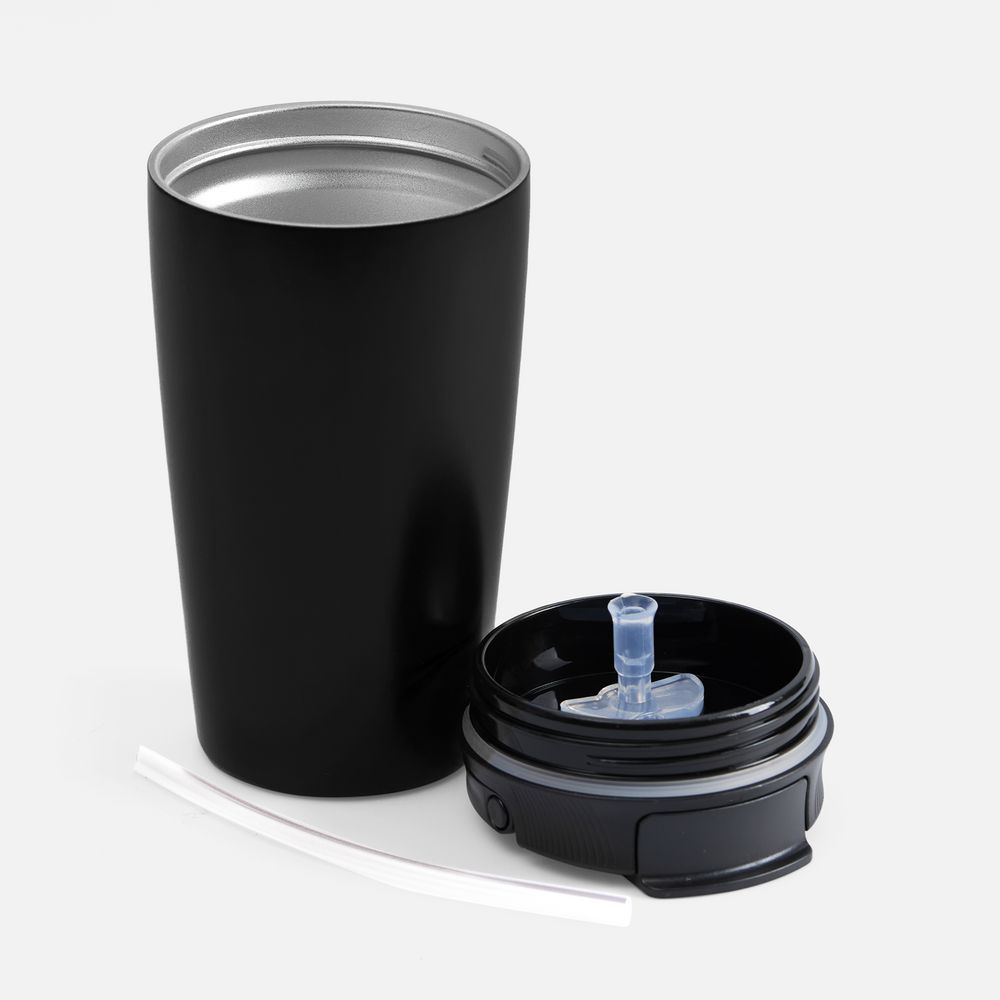 Термостакан с двумя поильниками Duetta, черный — изображение 7