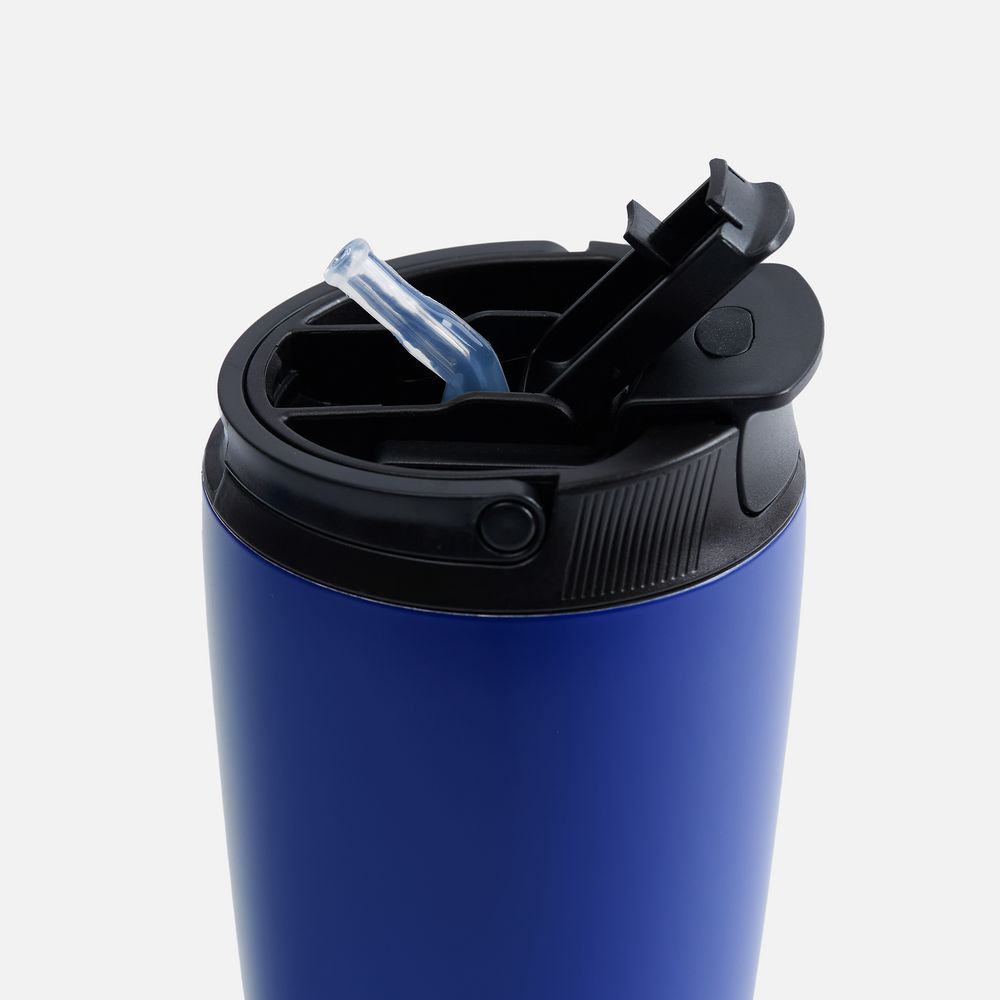 Термостакан с двумя поильниками Duetta, синий — изображение 6