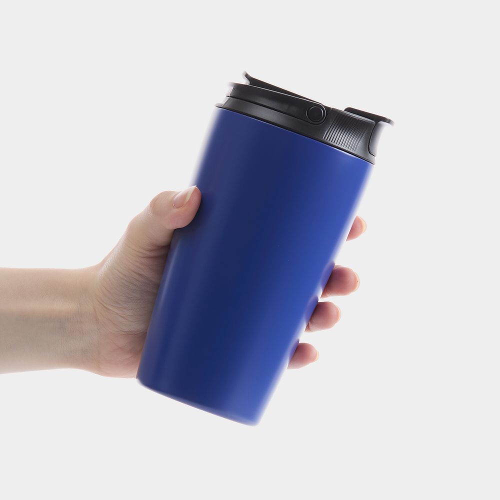 Термостакан с двумя поильниками Duetta, синий — изображение 8