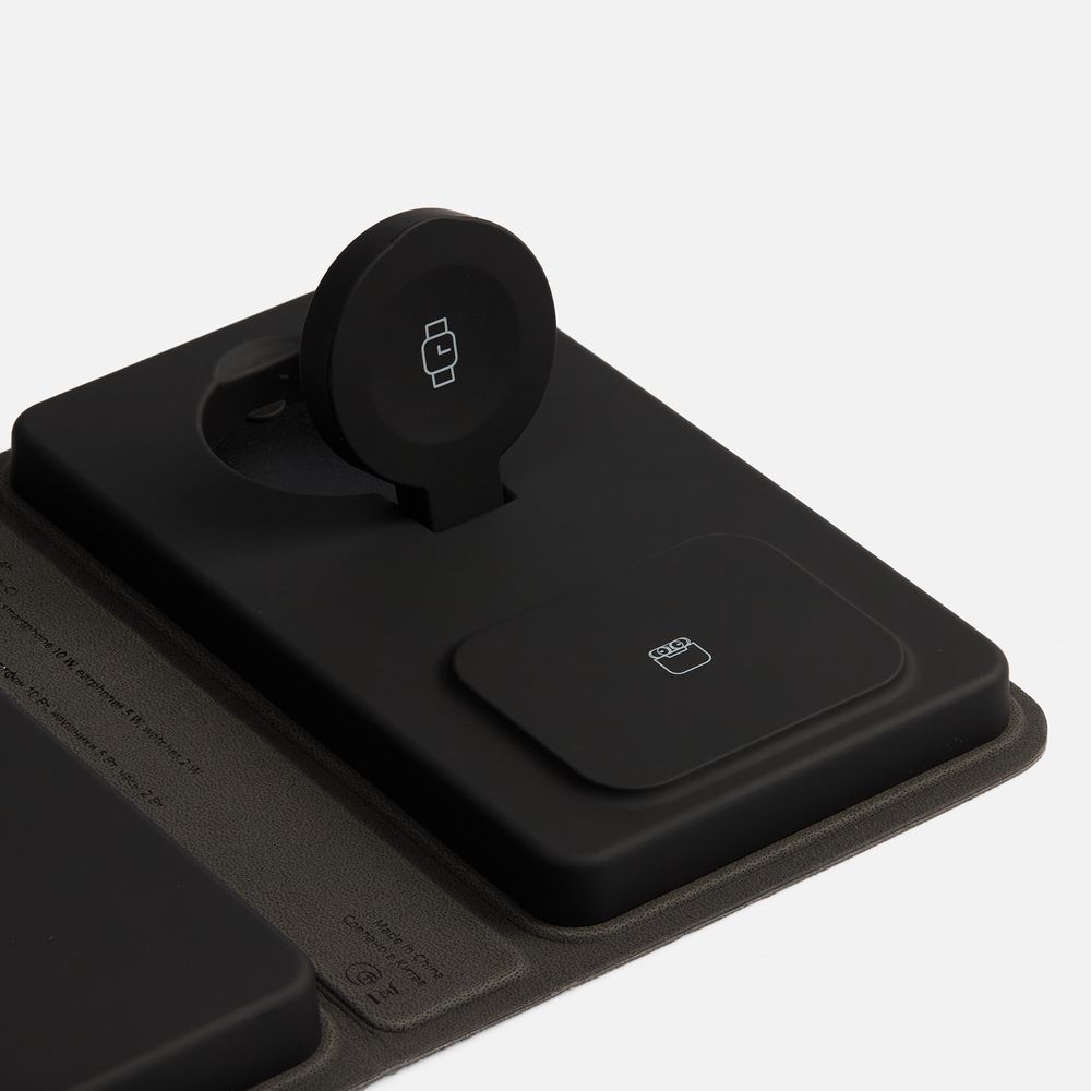 Внешний аккумулятор с беспроводной зарядкой reCover, черный — изображение 6