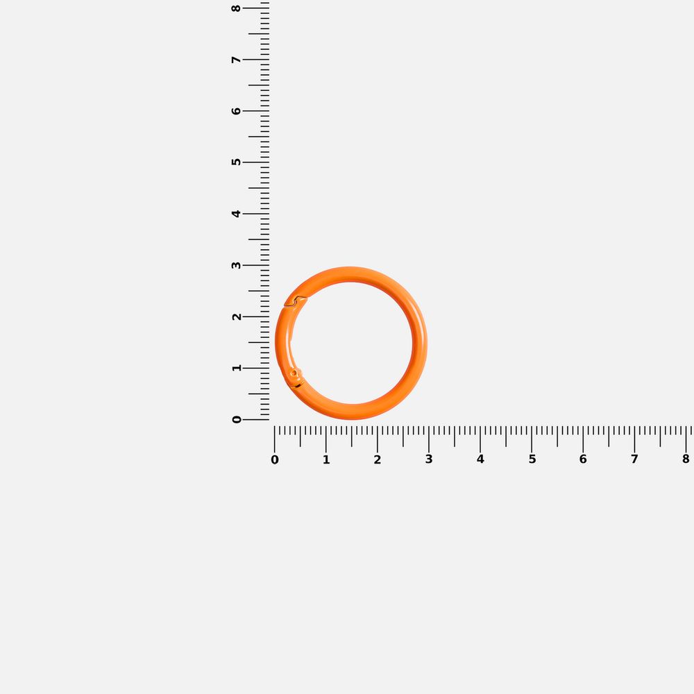 Карабин-кольцо Claus, L, оранжевый неон — изображение 5