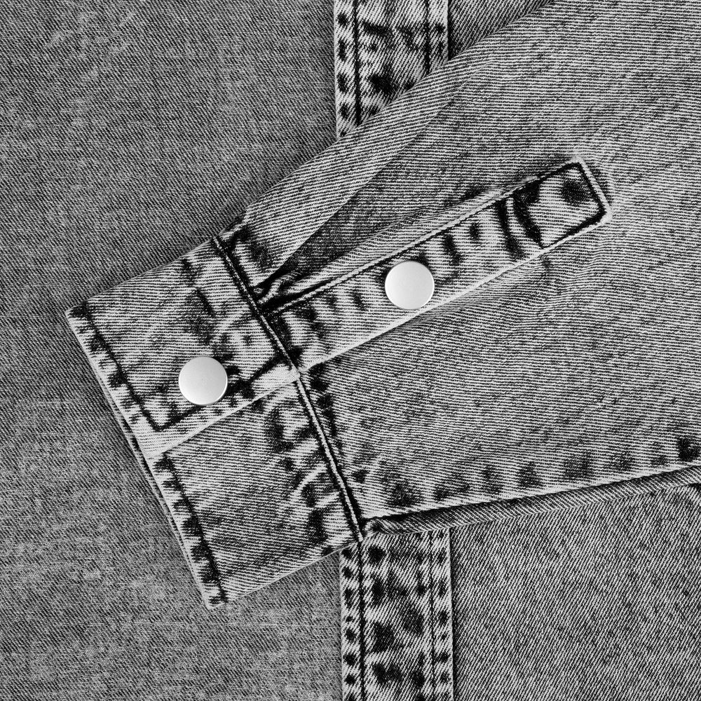 Куртка джинсовая O3, серая — изображение 8