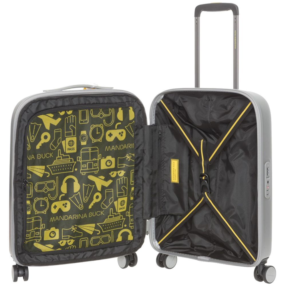 Чемодан Logoduck S, серебристый — изображение 5