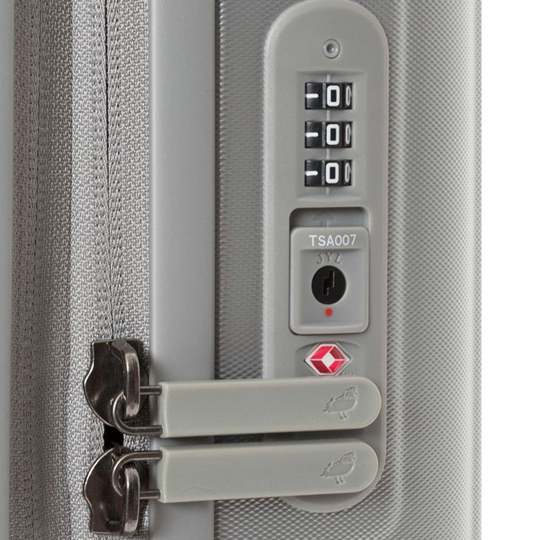 Чемодан Logoduck S, серебристый — изображение 6