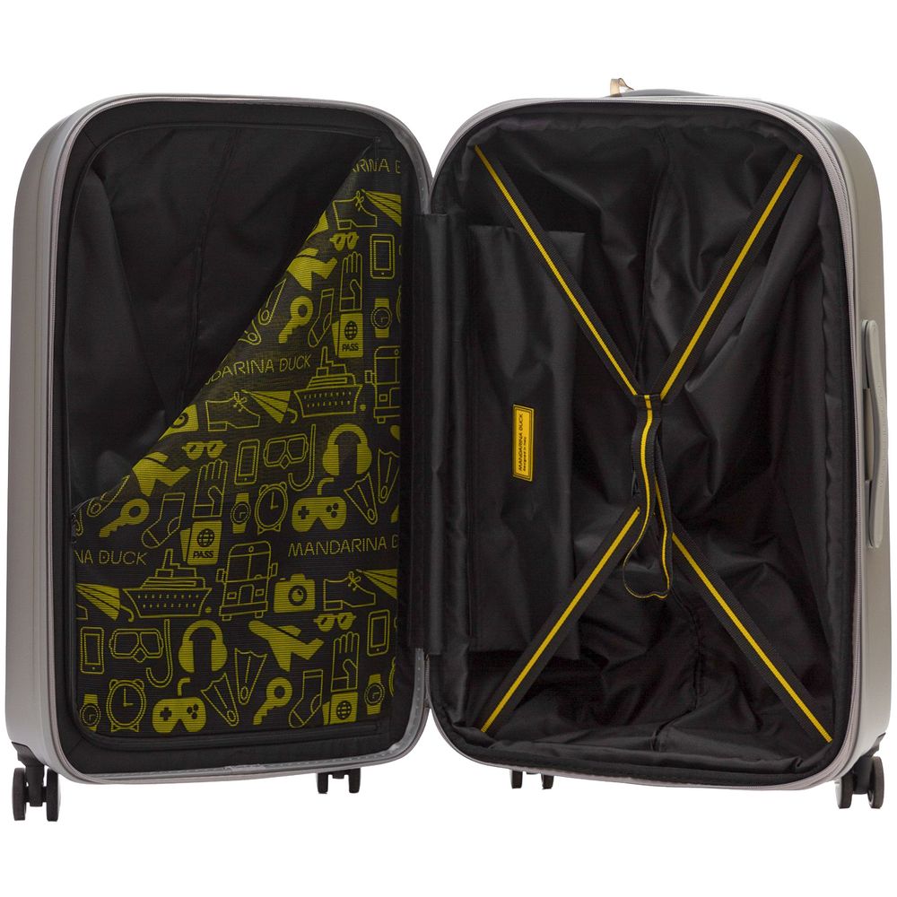 Чемодан Logoduck M, серебристый — изображение 5