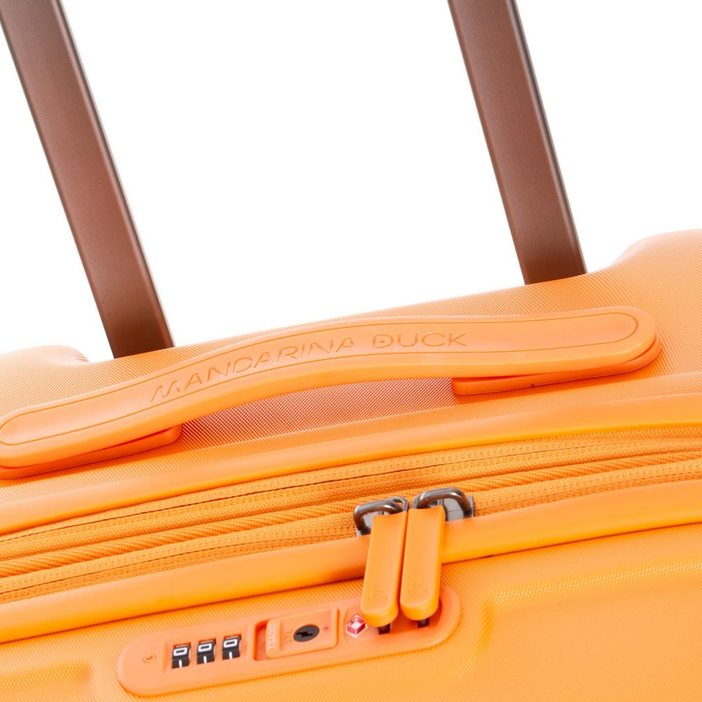 Чемодан Logoduck M, оранжевый — изображение 6