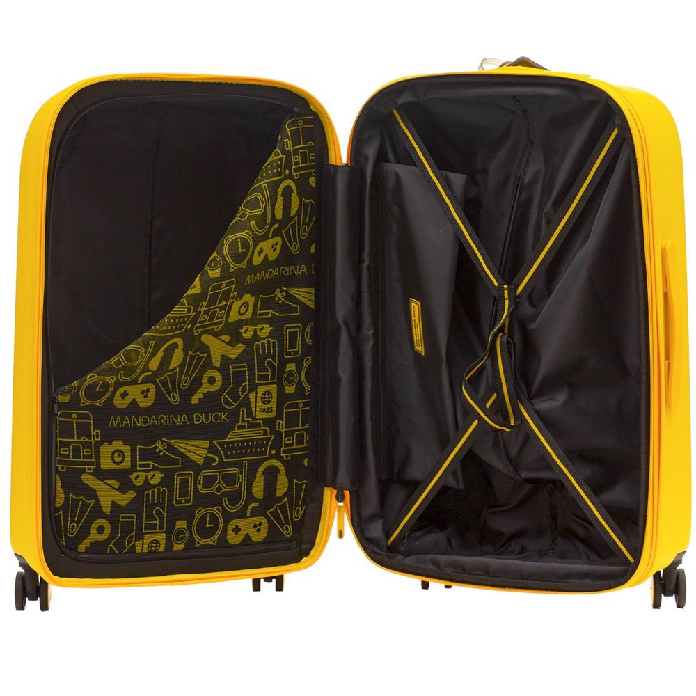 Чемодан Logoduck M, желтый — изображение 5