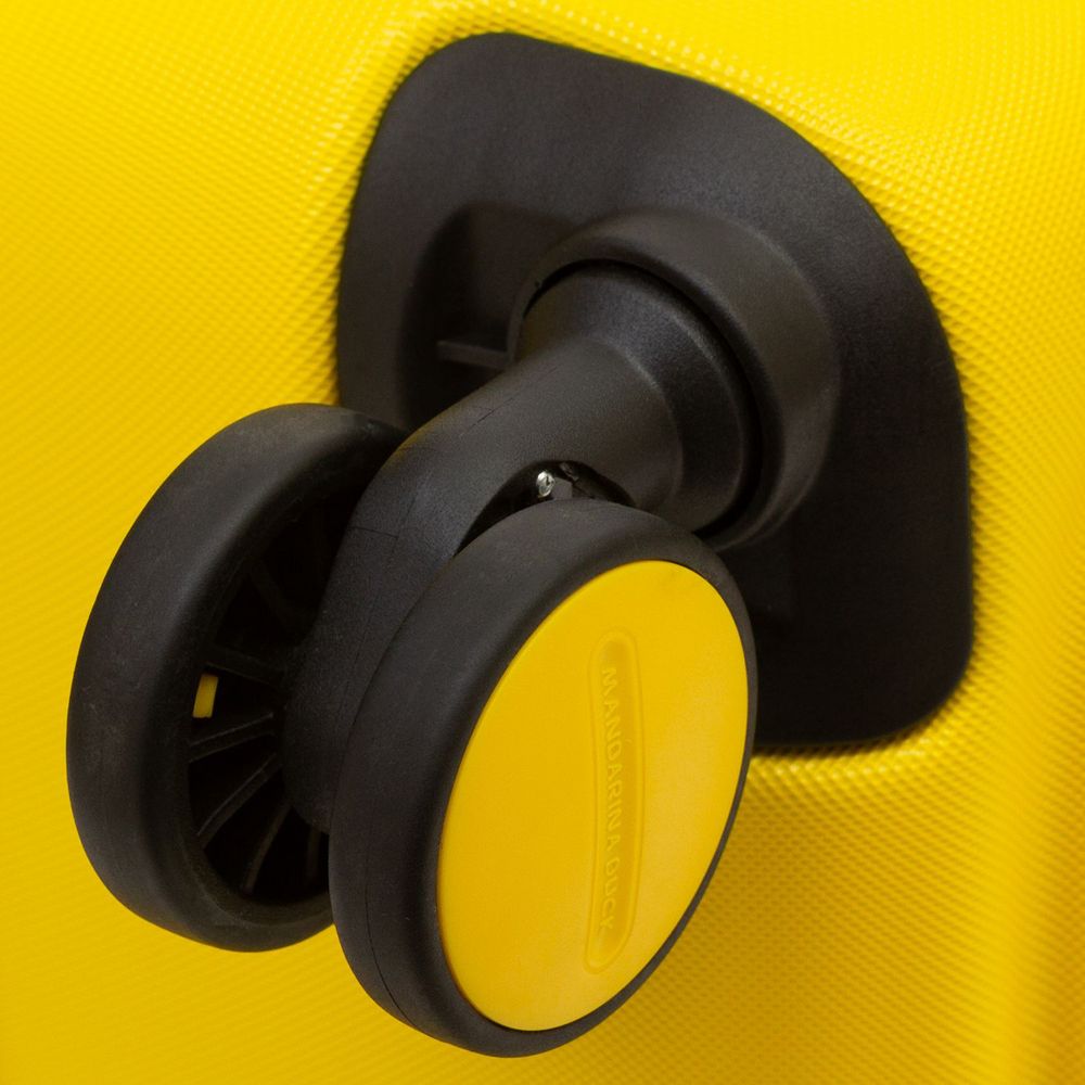 Чемодан Logoduck M, желтый — изображение 9