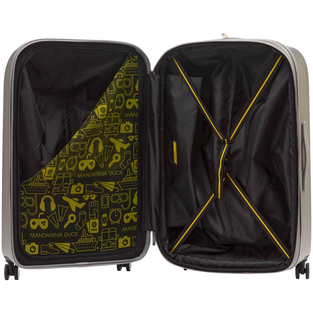 Чемодан Logoduck L, серебристый — изображение 5